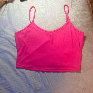PINK CROP TOP